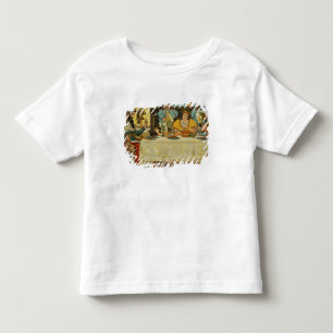 T-shirt Pour Les Tous Petits La princesse partage son dîner avec la grenouille,