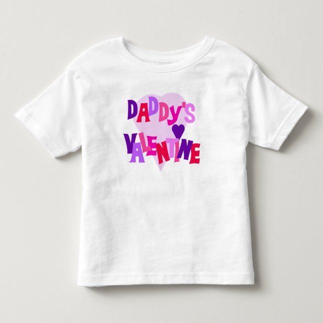 T-shirt Pour Les Tous Petits La Saint-Valentin de papa (Devant)