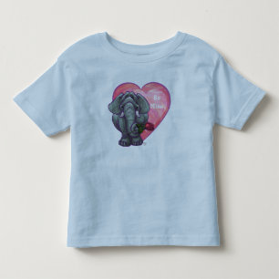 T-shirt Pour Les Tous Petits La Saint-Valentin des éléphants