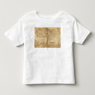 T-shirt Pour Les Tous Petits La Turquie, tabouret EmpirePanoramic MapTurkey