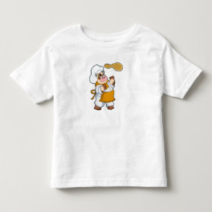 T-shirt Pour Les Tous Petits La vache fait cuire avec Dough