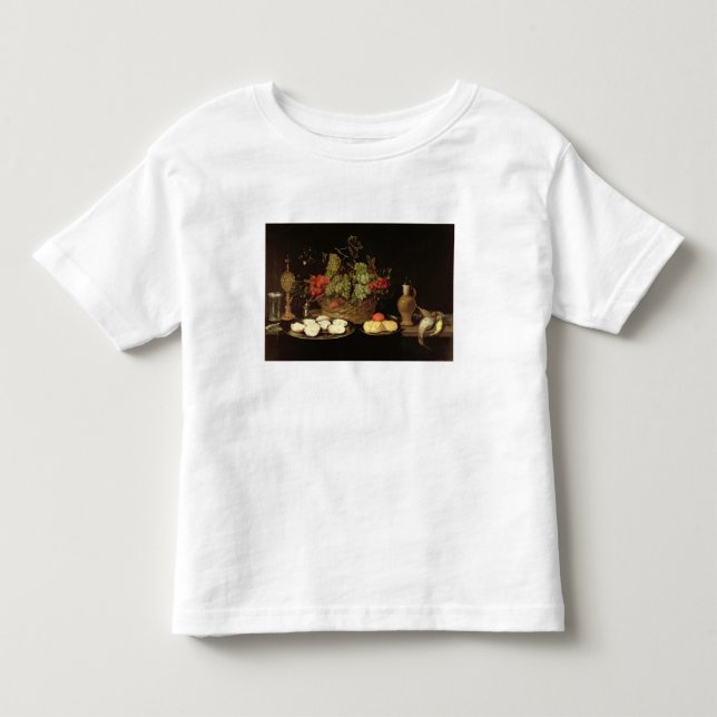 T-shirt Pour Les Tous Petits La vie toujours avec des huîtres (Devant)