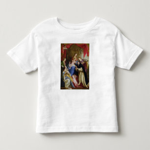 T-shirt Pour Les Tous Petits La Vierge offrant le chapelet