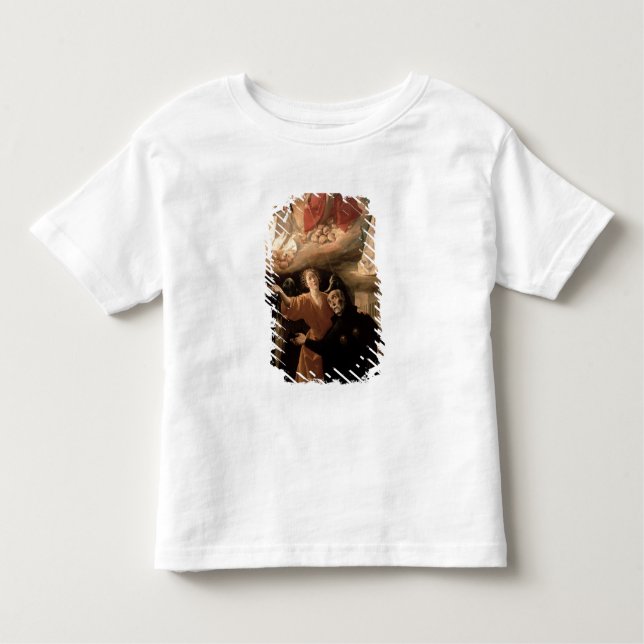 T-shirt Pour Les Tous Petits La vision de St. Alphonsus Rodriguez (Devant)