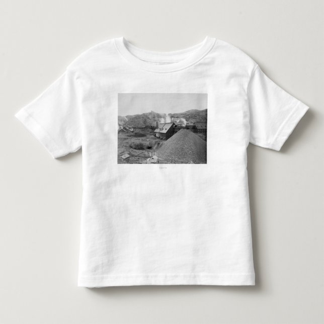 T-shirt Pour Les Tous Petits La vue de l'usine "Homestake d'exploitation (Devant)