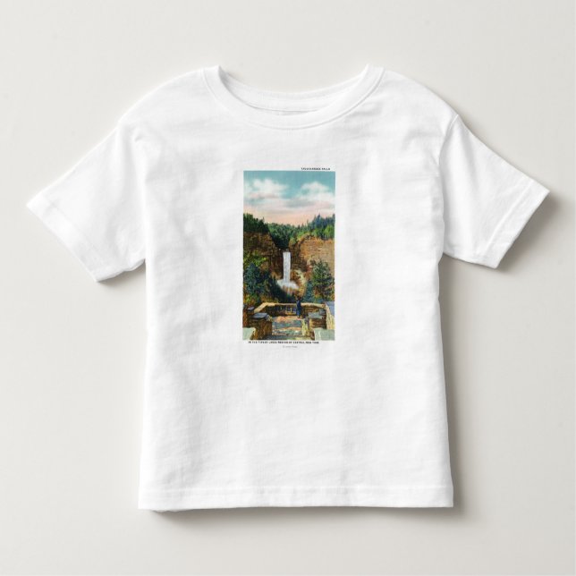 T-shirt Pour Les Tous Petits La vue de Taughannock tombe # 2 (Devant)