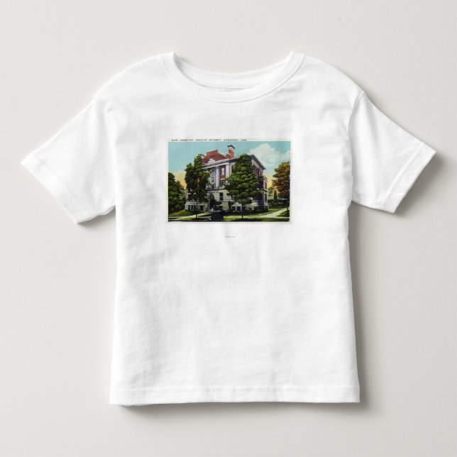 T-shirt Pour Les Tous Petits Laboratoire de Scott d'université wesleyenne (Devant)