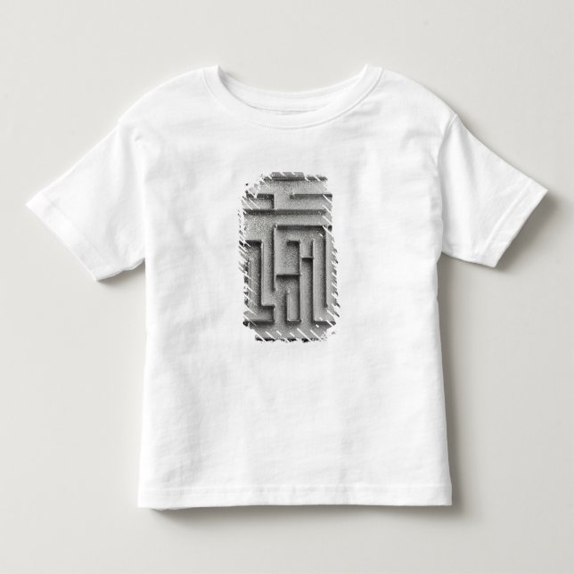 T-shirt Pour Les Tous Petits Labyrinthe argenté (Devant)