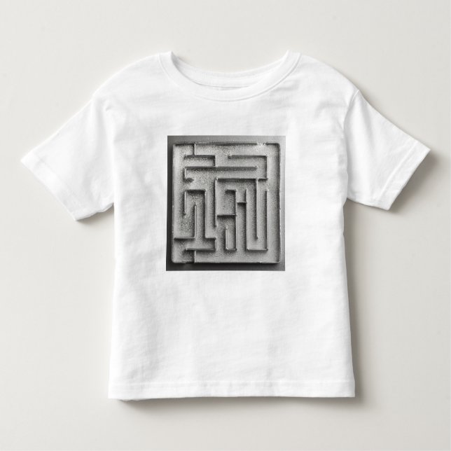 T-shirt Pour Les Tous Petits Labyrinthe argenté (Devant)
