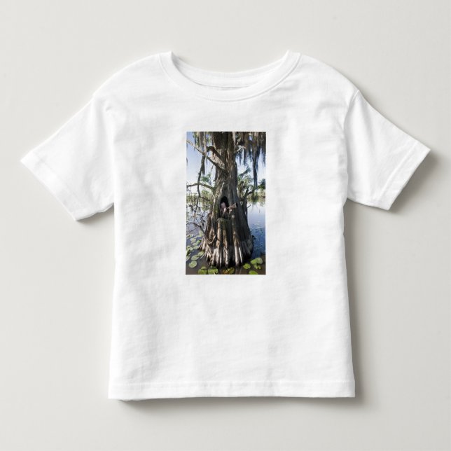 T-shirt Pour Les Tous Petits Lac Caddo, aveugle de chasse (Devant)