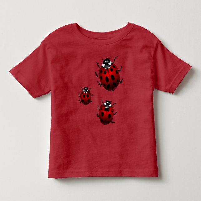 T-shirt Pour Les Tous Petits Ladybug Toddler Chemise mignonne Ladybug Top (Devant)