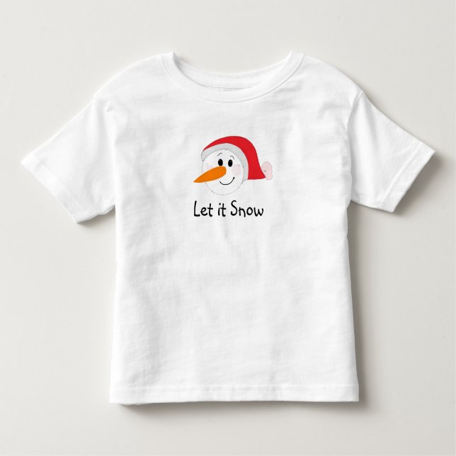 T-shirt Pour Les Tous Petits Laisse-le neiger (Devant)
