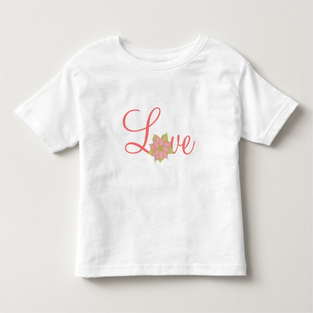 T-shirt Pour Les Tous Petits L'Amour Dans Le Corail (Devant)