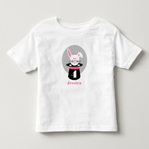 T-shirt Pour Les Tous Petits Lapin dans la chemise d'anniversaire de magicien
