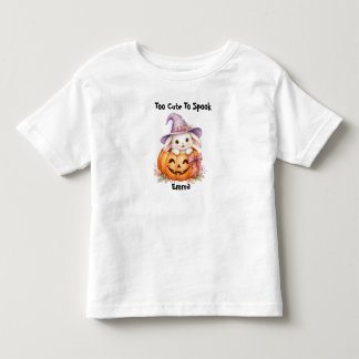 T-shirt Pour Les Tous Petits Lapin de Halloween Mignon Citrouille Personnalisé