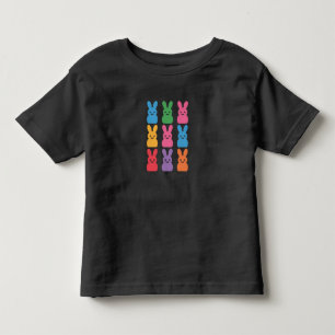 T-shirt Pour Les Tous Petits Lapin de Pâques Œufs Carreaux Léopard