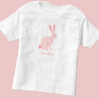 Lapin de Pâques Rose Personnalisé
