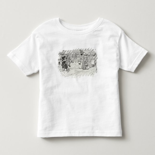 T-shirt Pour Les Tous Petits L'arrivée des jeunes femmes chez Jamestown (Devant)