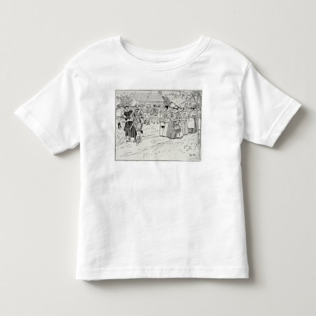 T-shirt Pour Les Tous Petits L'arrivée des jeunes femmes chez Jamestown (Devant)