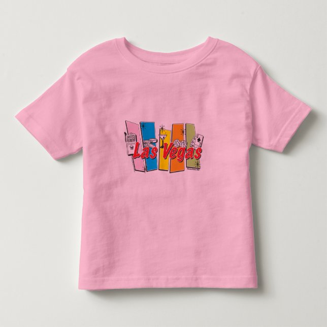 T-shirt Pour Les Tous Petits Las Vegas Retro (Devant)