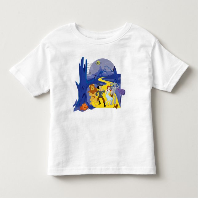 T-shirt Pour Les Tous Petits L'Assistant D'Oz™ | Forêt hantée d'Halloween (Devant)