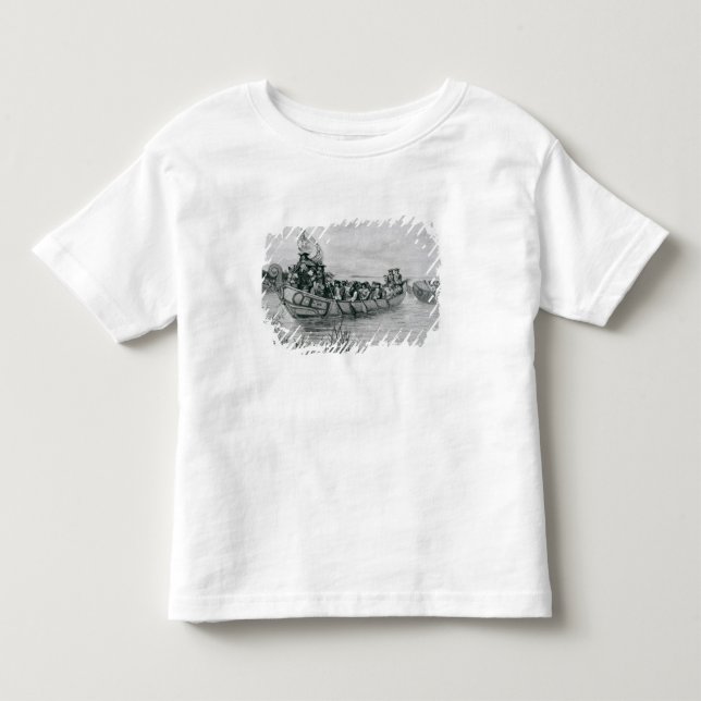 T-shirt Pour Les Tous Petits L'atterrissage de Cadillac (Devant)