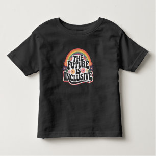 T-shirt Pour Les Tous Petits L'avenir est inclusif Rainbow LGBTQ Drapeau Gay