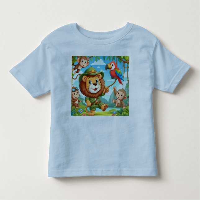 T-shirt Pour Les Tous Petits L'aventure de Jungle Explorer (Devant)