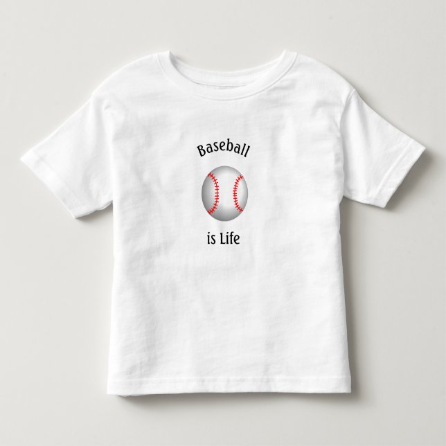 T-shirt Pour Les Tous Petits Le baseball est la vie (Devant)