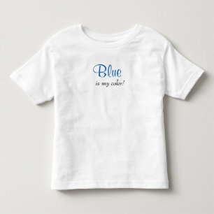 T-shirt Pour Les Tous Petits Le bleu est ma citation de couleur
