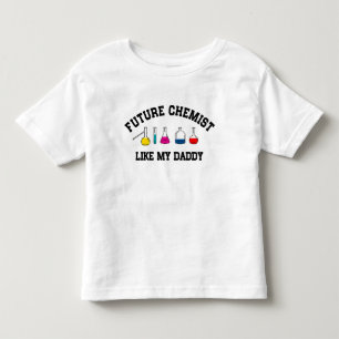 T-shirt Pour Les Tous Petits Le futur chimiste aiment mon papa