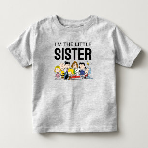 T-shirt Pour Les Tous Petits Le Gang Peanuts Je suis la petite sœur