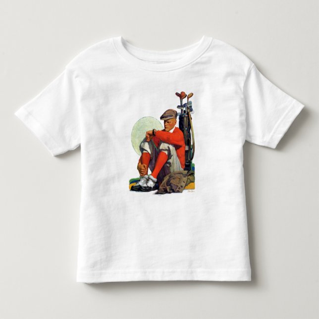 T-shirt Pour Les Tous Petits Le golfeur a continué l'attente (Devant)