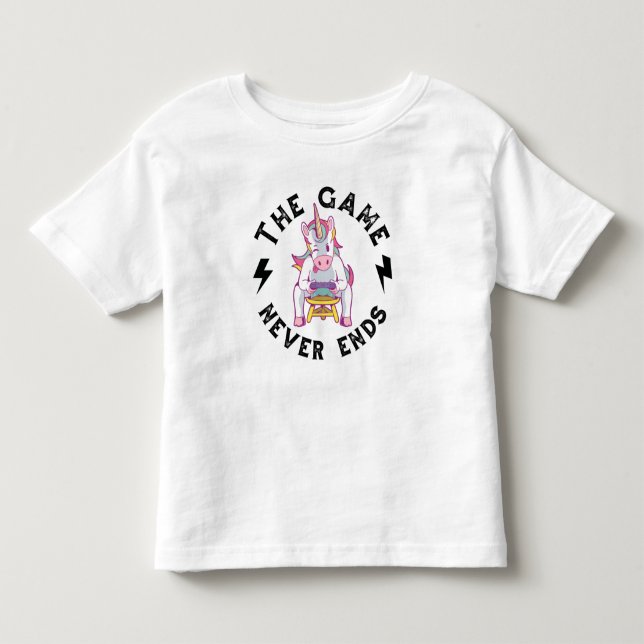 T-shirt Pour Les Tous Petits Le Jeu ne se termine jamais (Devant)