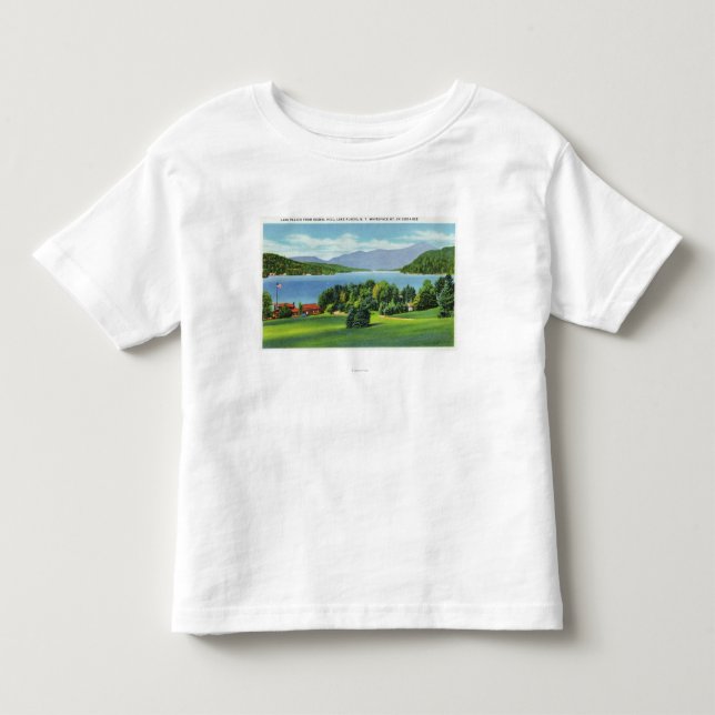 T-shirt Pour Les Tous Petits Le lac Whiteface Mt dans la distance (Devant)