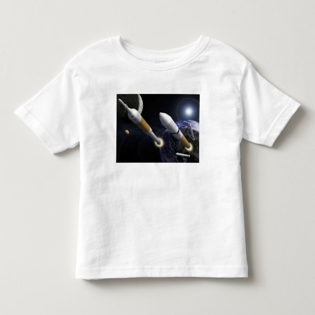 T-shirt Pour Les Tous Petits Le lanceur d'équipage Ares I (Devant)