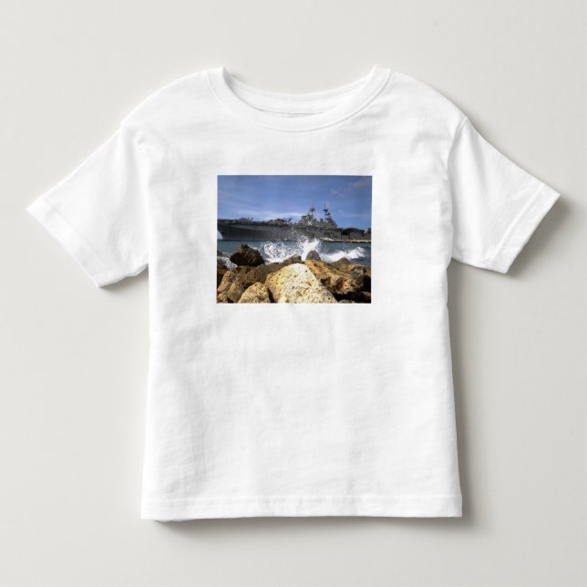 T-shirt Pour Les Tous Petits Le navire d'assaut amphibie USS Kearsarge (Devant)