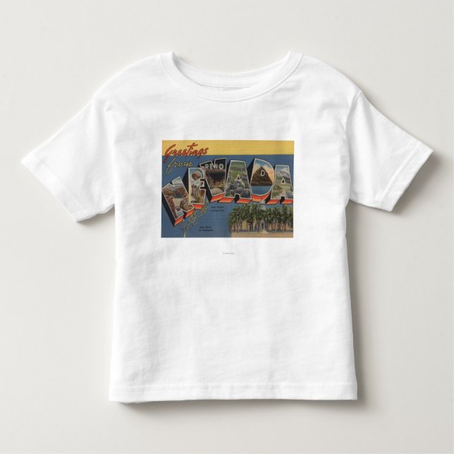 T-shirt Pour Les Tous Petits Le Nevada (capitale de l'État/fleur) (Devant)