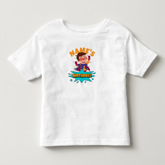 T-shirt Pour Les Tous Petits Le nom du garçon est Xe anniversaire customisé