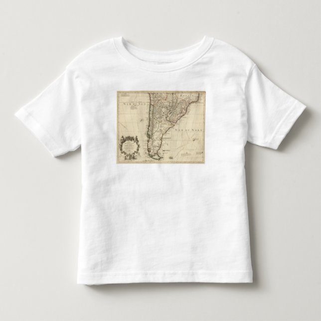 T-shirt Pour Les Tous Petits Le Paraguay, Amérique du Sud (Devant)
