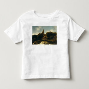 T-shirt Pour Les Tous Petits Le paysage boisé avec des figures s'approchent