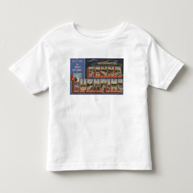 T-shirt Pour Les Tous Petits Le péage de la Pennsylvanie - Pennsylvanie (Devant)