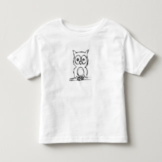 T-shirt Pour Les Tous Petits Le petit hibou sage badine T