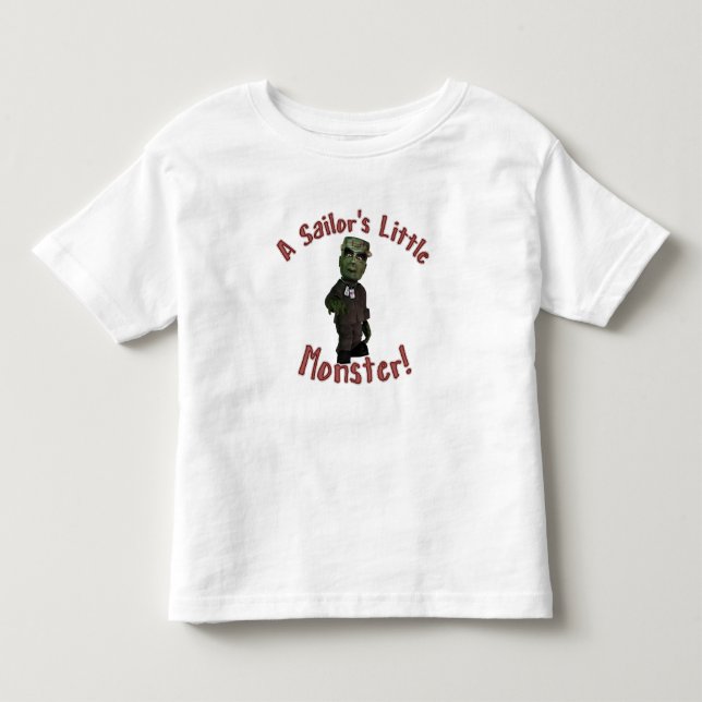 T-shirt Pour Les Tous Petits Le petit monstre d'un marin (Devant)