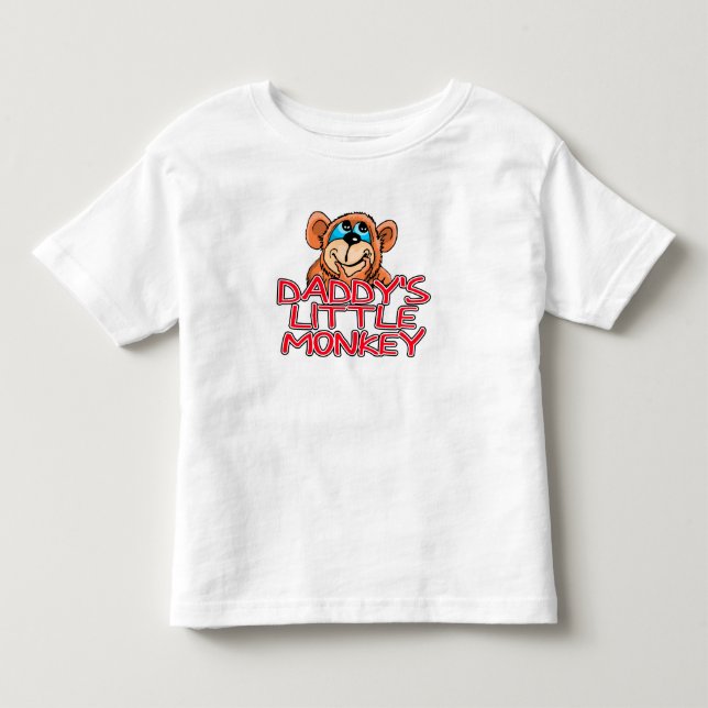 T-shirt Pour Les Tous Petits Le petit singe de papa (Devant)