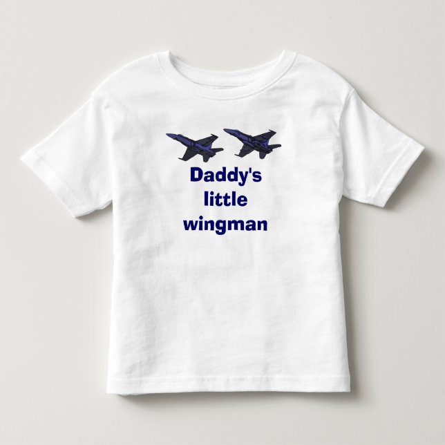 T-shirt Pour Les Tous Petits Le petit Wingman du papa (Devant)