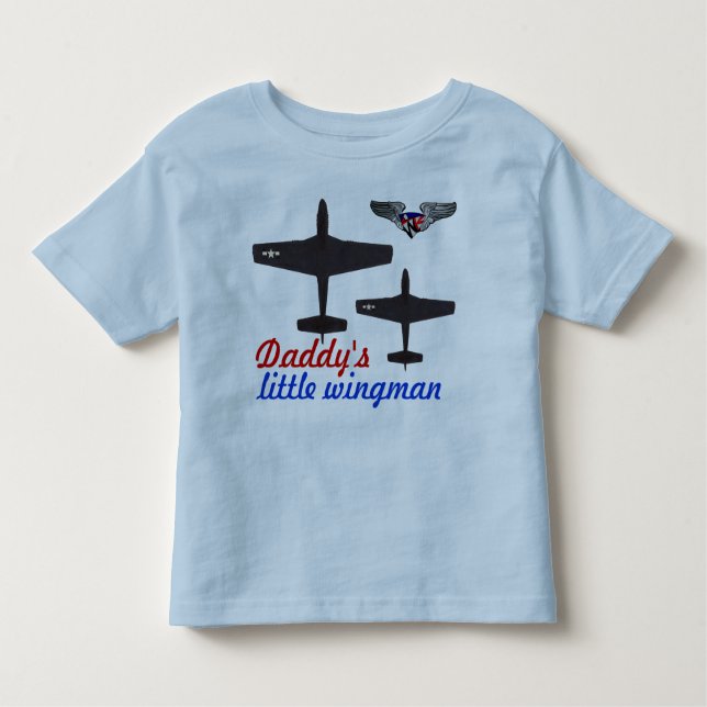 T-shirt Pour Les Tous Petits Le petit wingman du papa (Devant)