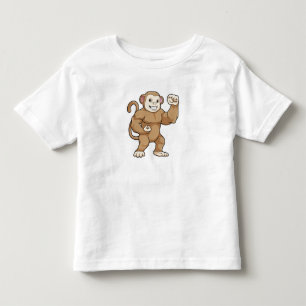 T-shirt Pour Les Tous Petits Le singe comme culturiste au Bodybuilding