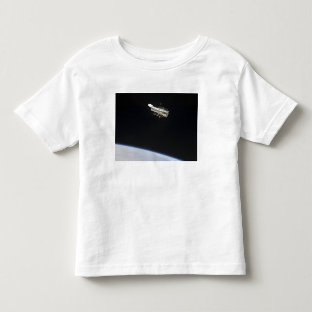 T-shirt Pour Les Tous Petits Le télescope spatial Hubble en orbite au-dessus de (Devant)