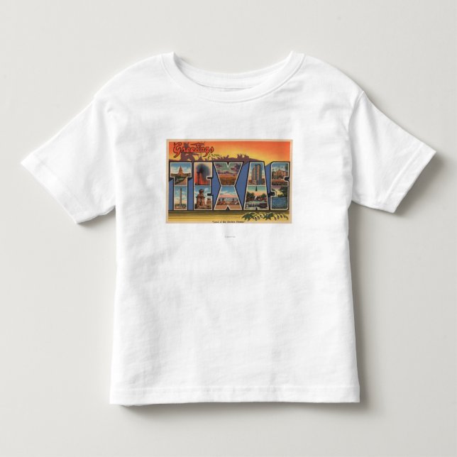 T-shirt Pour Les Tous Petits Le Texas (terre du pionnier moderne) (Devant)